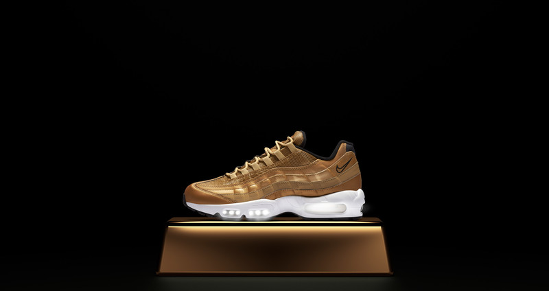 Air max 95 gold deals